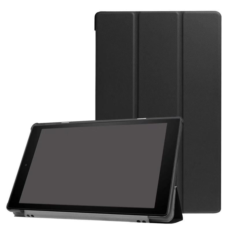 Kindle Fire HD10 (2019) Tablet Case - Slim Protective Smart Cover for Amazon Fire HD 10 Tablet (2019 Release) - Black - Perfect for Reading, Travel & Daily Use