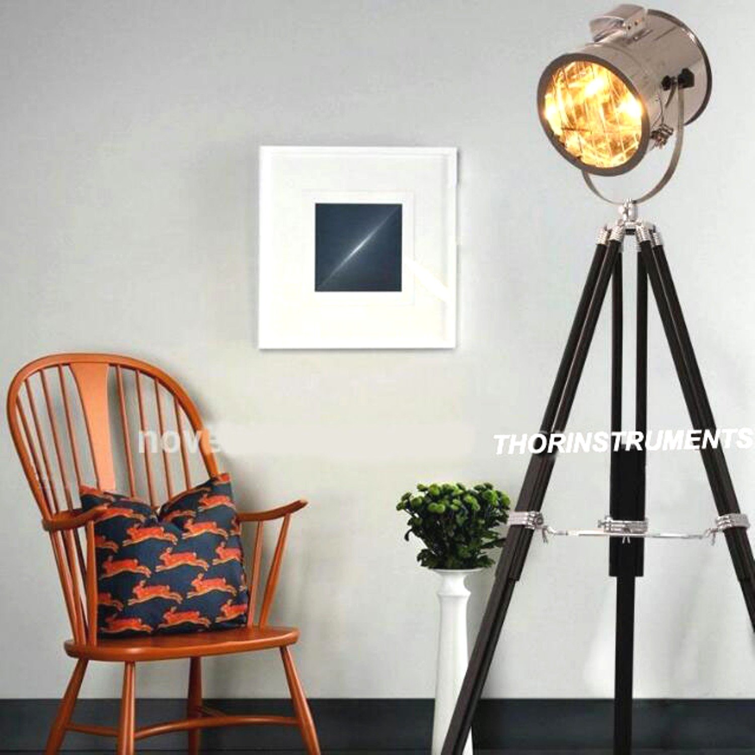 Hollywood Studio Nautical Searchlight Floor Lamp - Vintage Home Decor for Living Room