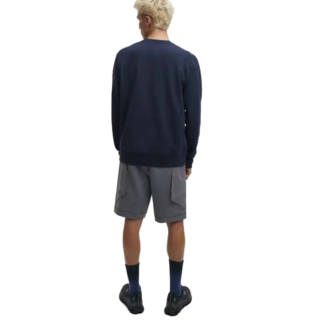 Men's Running Crew Neck T-Shirt - Navy Blue | Lightweight & Breathable for Jogging, Gym & Outdoor Activities