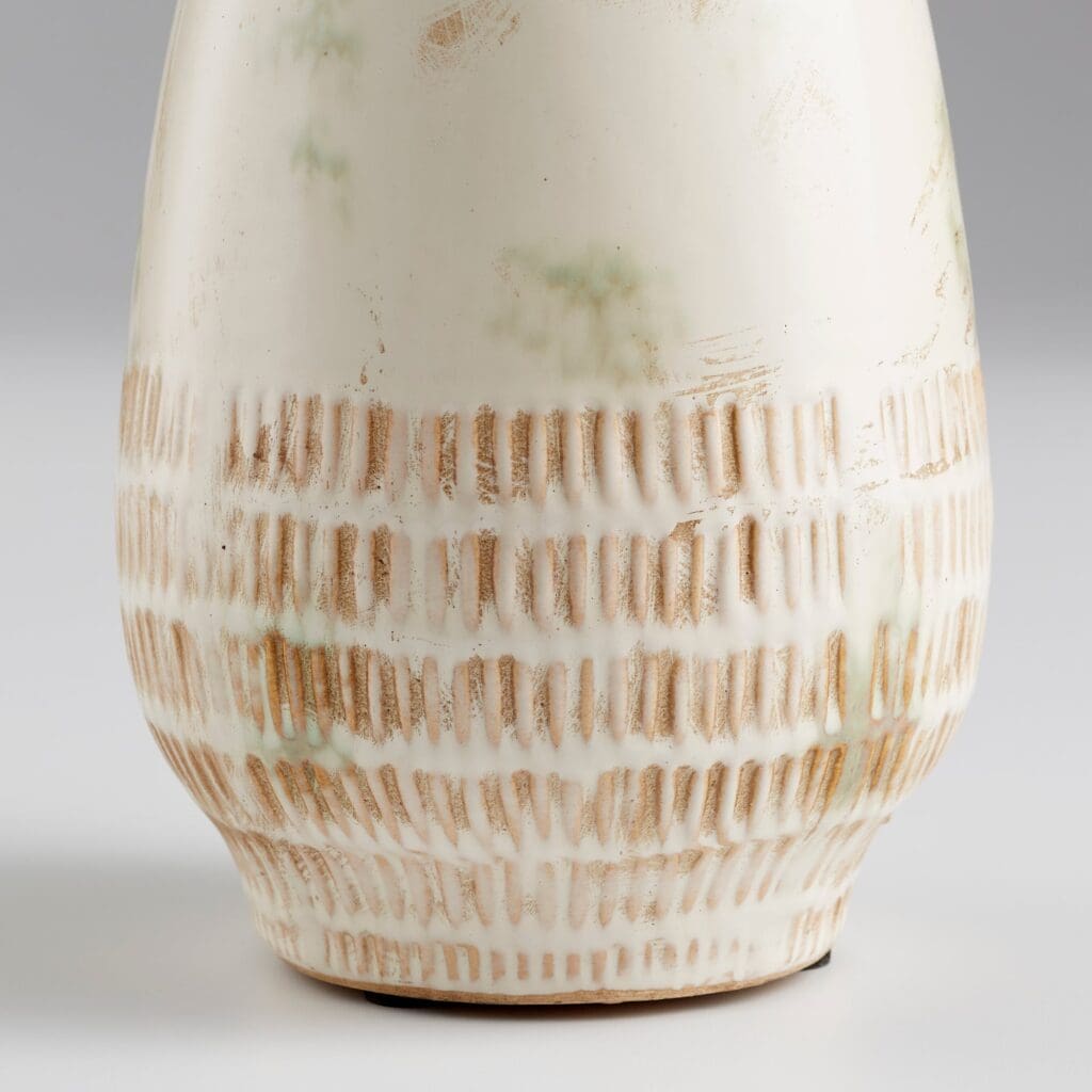 Cyan Design 11050 Yukon Vase - Large Olive Pearl Glaze Ceramic Vase for Home Decor, Centerpiece, Wedding, Living Room, Dining Table
