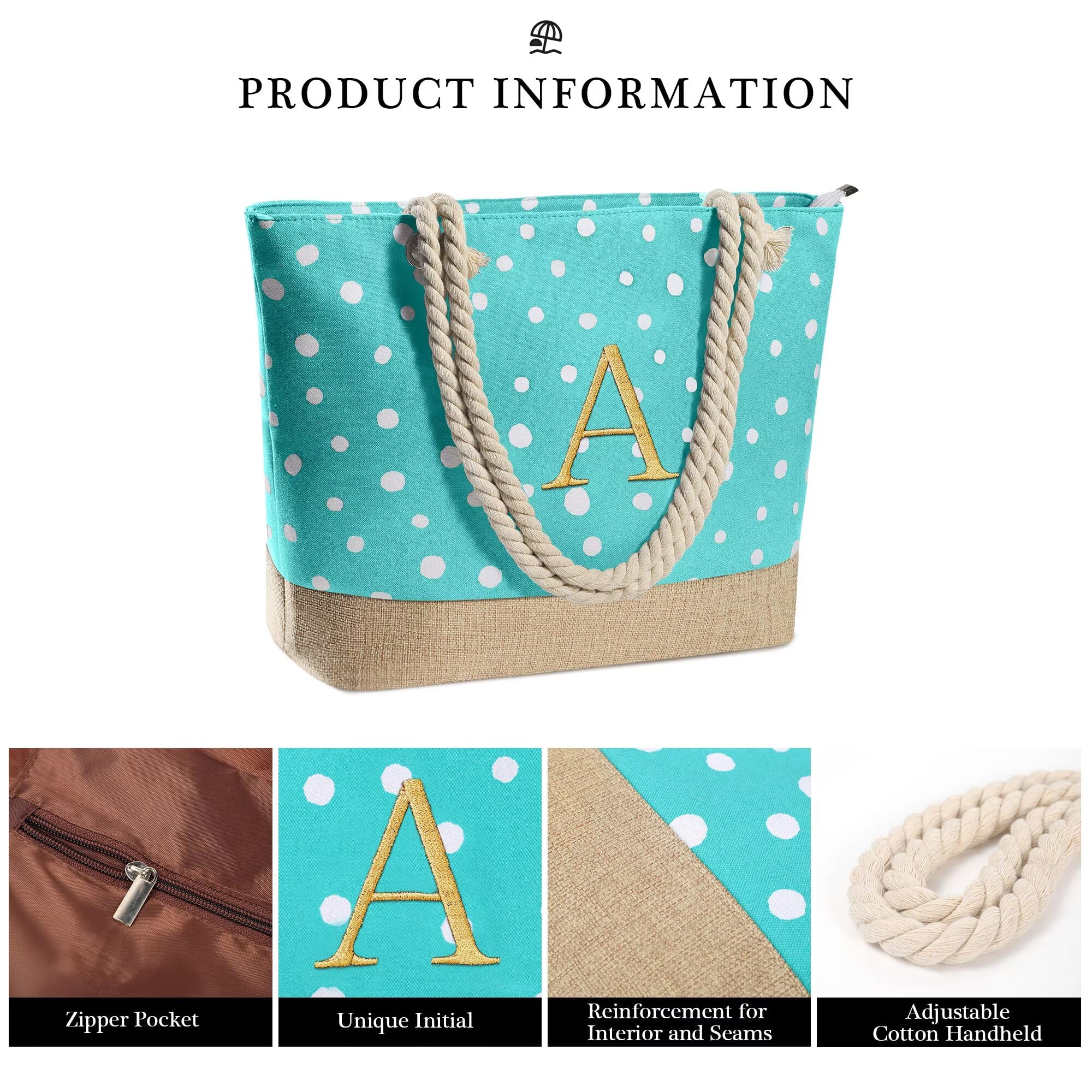 YOOLIFE Personalized Christmas & Birthday Gifts for Women - Custom Travel Tote Bag & Makeup Pouch Set for Mom, Friend - Perfect for Beach Vacations, Spa Days & Daily Essentials Organization