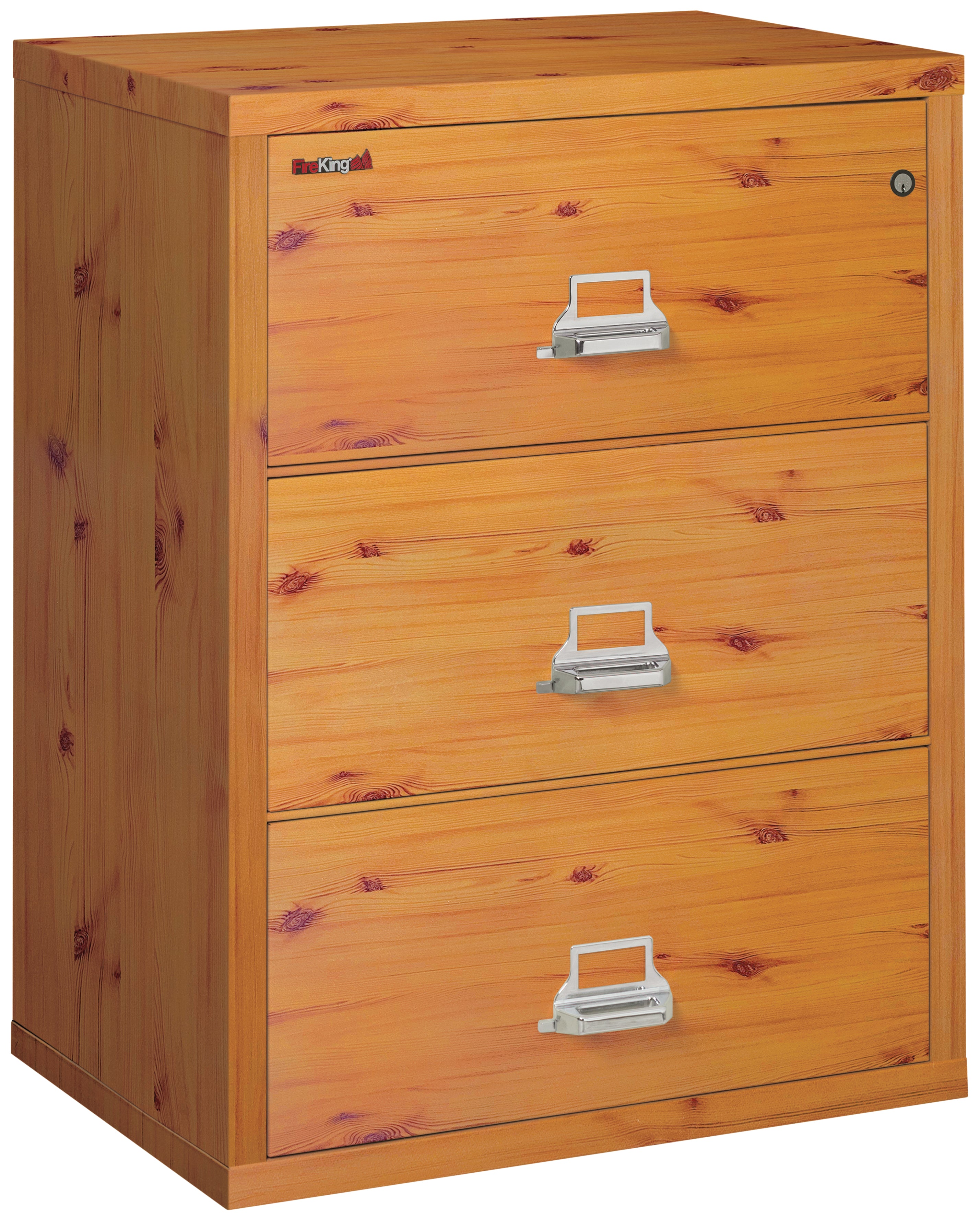 FireKing 3-3122C Premium 3-Drawer 31-Inch Wide Lateral Fireproof File Cabinet - Secure Document Storage for Office & Home Use