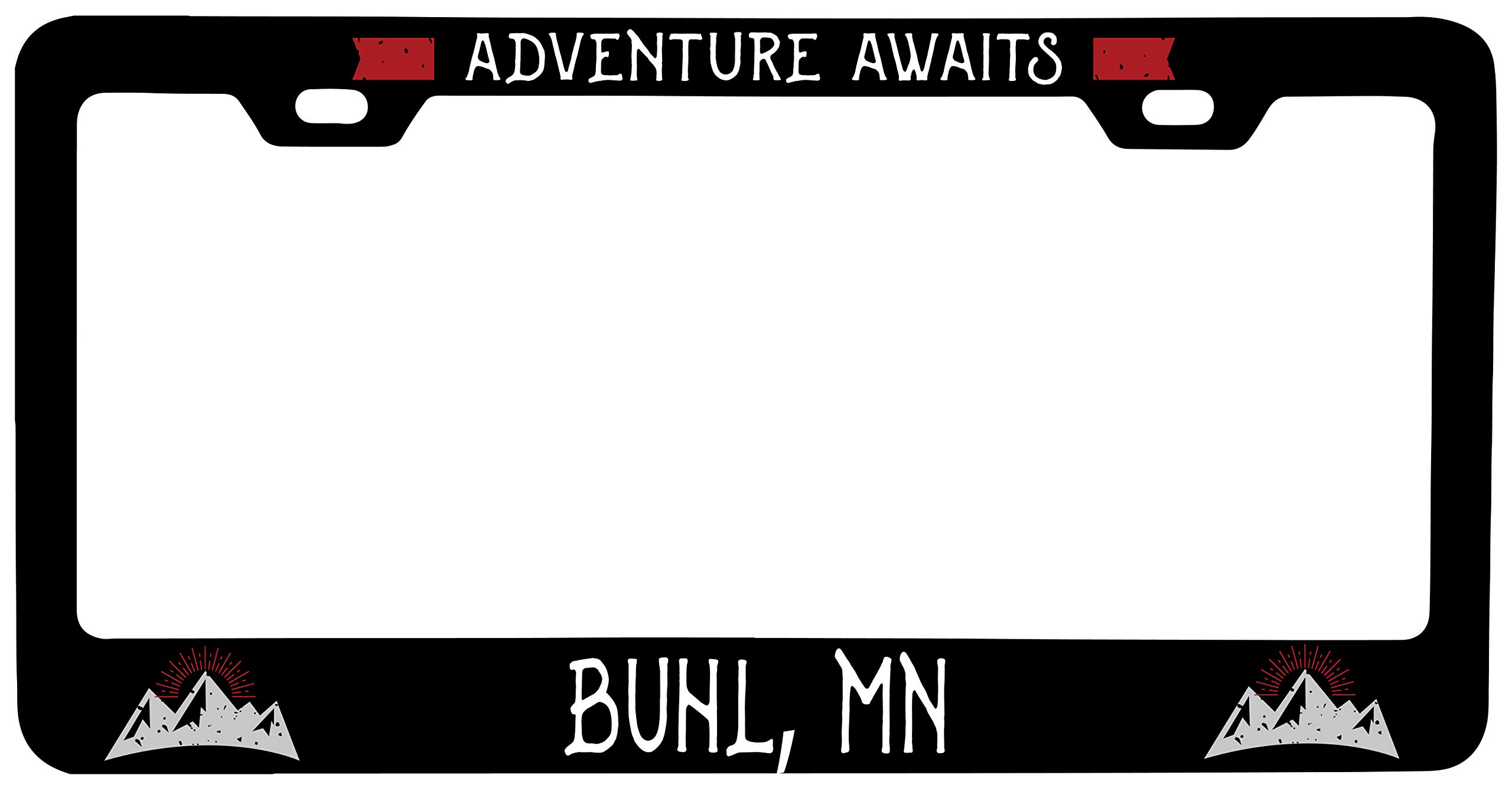 Buhl Minnesota Vanity Metal License Plate Frame - Personalized Car Accessory for Trucks & SUVs - Perfect for Gifts & Customization