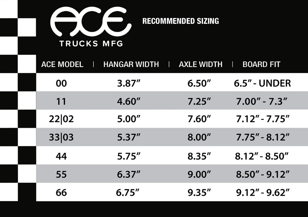 ACE 44 Silver Skateboard Trucks Set - 8.35