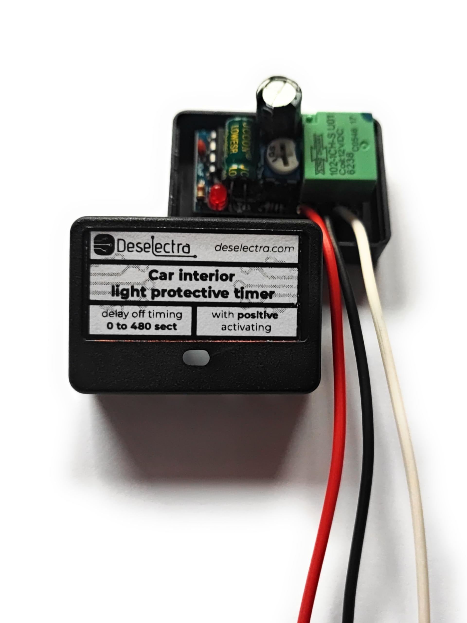 Car Dome Interior Light Switch Timer 0-480s Delay Off - Prevent Battery Drain | Perfect for Nighttime Use & Vehicle Safety