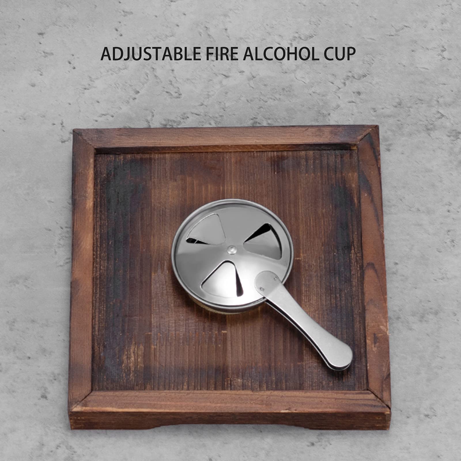 AIZYR Portable Alcohol Stove Shabu Hot Pot Set with Wooden Lid & Pot Holder - Compact Camping Cookware for Hiking, Picnic & Outdoor Adventures