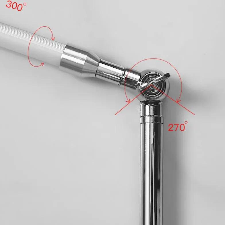 Sleek Adjustable Arm Minimalist Floor Lamp - Modern Reading Light for Living Room, Bedroom & Office - Dimmable LED Standing Lamp for Home Decor