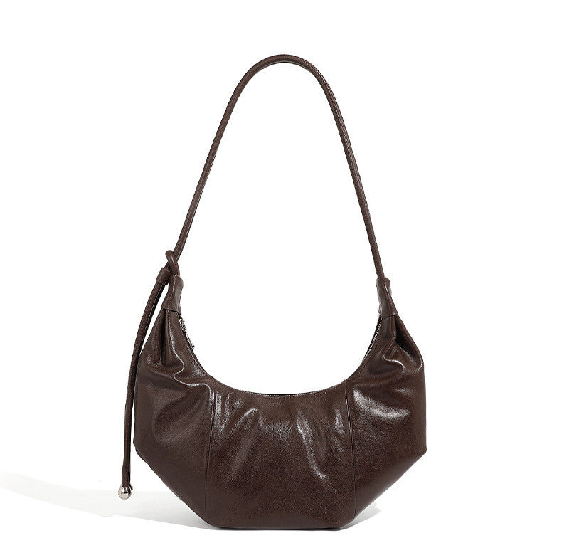 Stylish Women's Curved Shoulder Bag - Fashionable Crossbody Purse for Daily Use, Work & Travel | Trendy Handbag for Outfits & Accessories