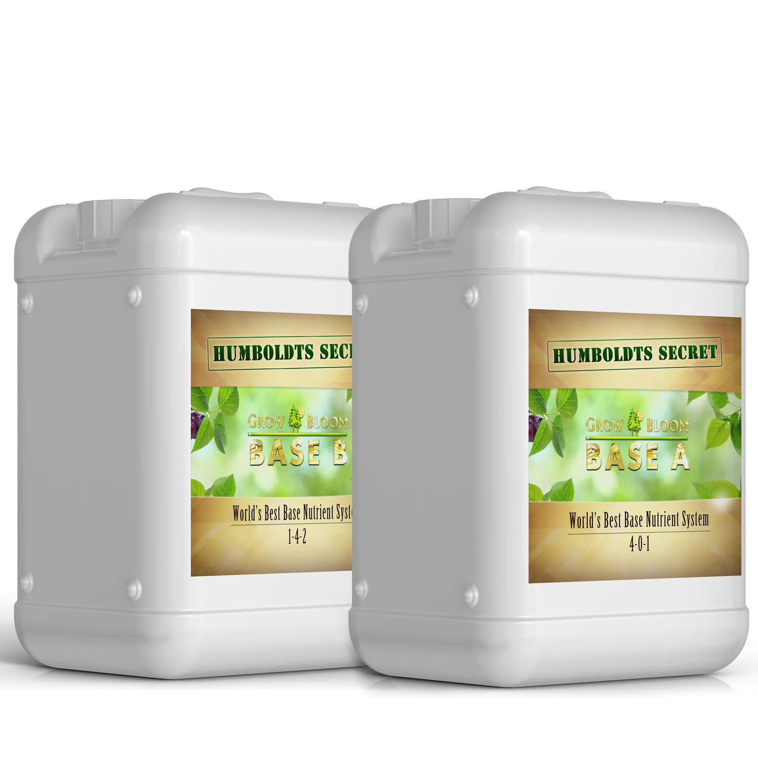 Humboldt's Secret A&B Liquid Hydroponic Fertilizer Set - Best Plant Nutrients for Hydroponics | Organic Indoor & Outdoor Gardening | Supports Vegetative & Flowering Stages | Perfect for Home Gardens, Greenhouses & Hydroponic Systems