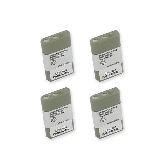 Synergy Digital Cordless Phone Batteries - 4 Pack UL103 Replacement Batteries for Vtech i5808 Cordless Phone | Perfect for Home & Office Communication