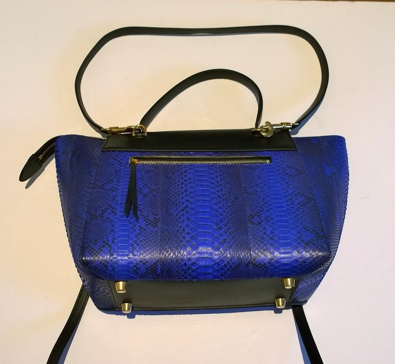 Celine Mini Belt Bag in Watersnake & Calfskin Leather - Luxury Crossbody Handbag for Women | Perfect for Date Night, Travel & Everyday Use