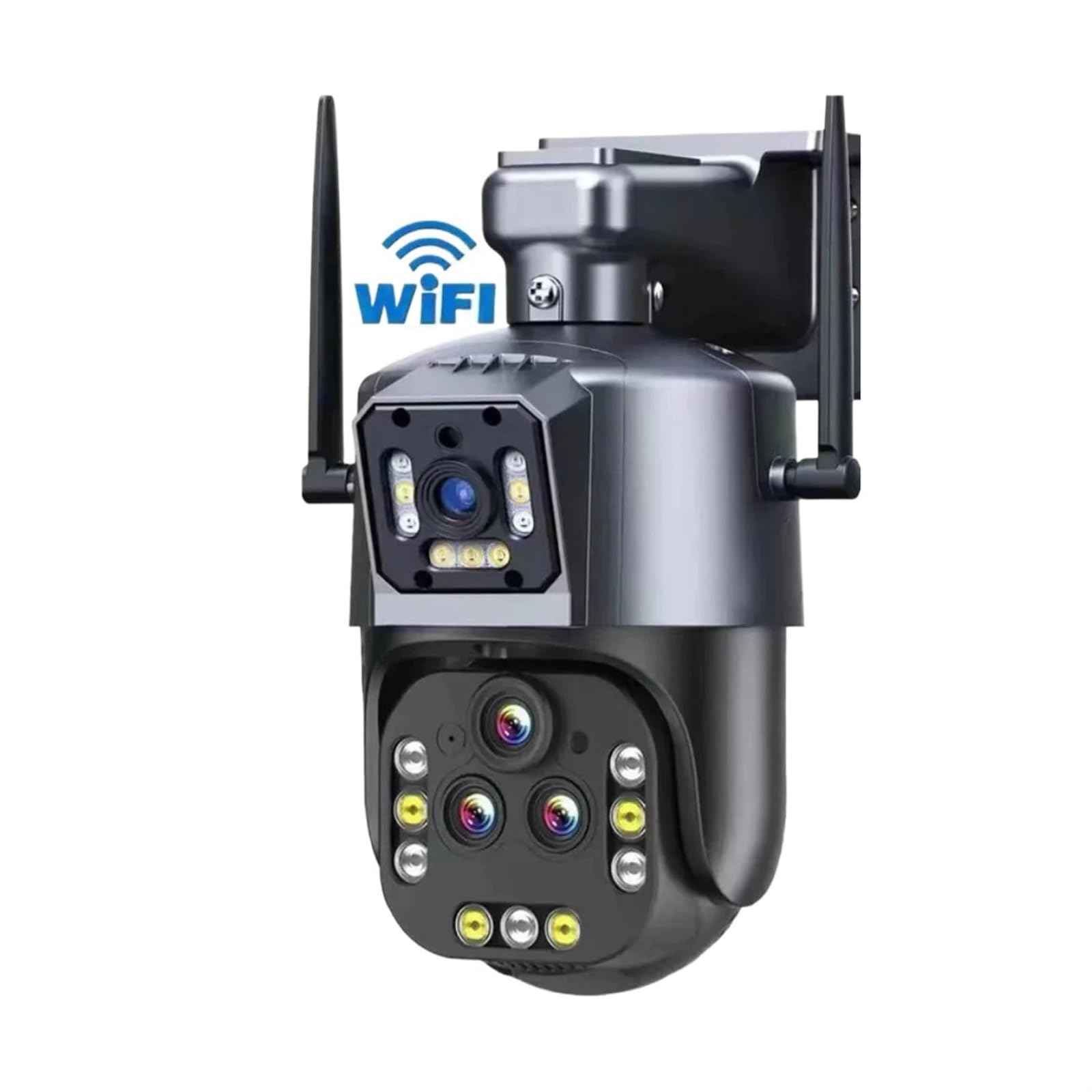 8K 16MP PTZ IP Security Camera with 20X Zoom, AI Auto Tracking, 4 Lens System - Ideal for Home Surveillance & CCTV Monitoring (Includes 128GB Card) - Perfect for Indoor/Outdoor Security, Baby Monitoring & Business Protection