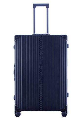 Aleon 32-Inch Hardside Checked Luggage - Lightweight Aluminum Suitcase with Spinner Wheels, TSA Lock (Sapphire Blue) - Perfect for International Travel & Business Trips