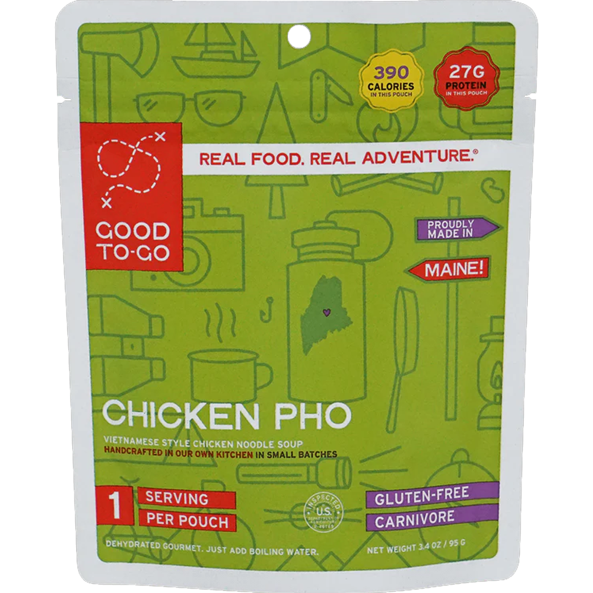 Authentic Vietnamese Chicken Pho Noodle Soup (1 Serving) - Quick & Easy Meal for Lunch, Dinner or Comfort Food at Home