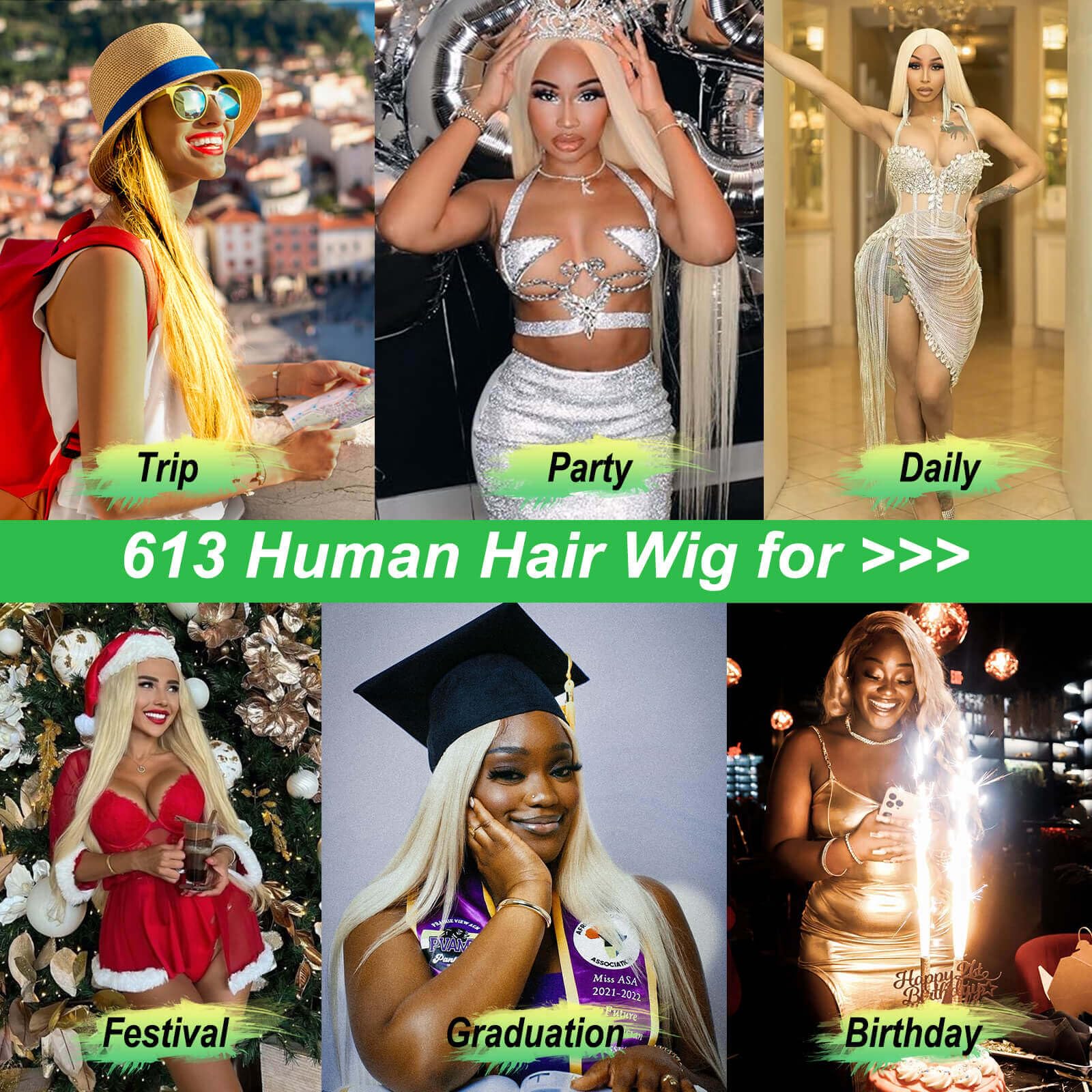 30 Inch 613 Blonde 13x6 Lace Front Wig - Brazilian Human Hair with HD Transparent Lace, Pre-Plucked, Glueless Straight Wig for Women | Perfect Gift for Mom, Daily Wear & Special Occasions
