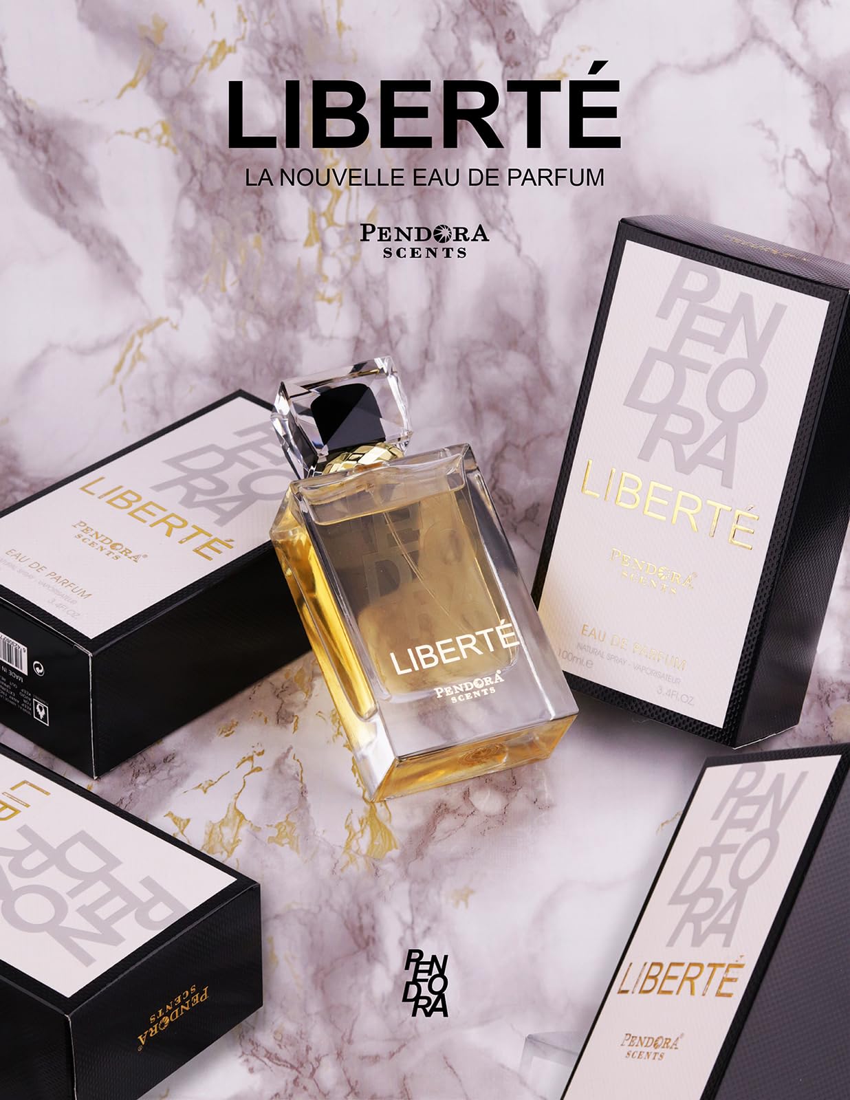 PENDORA SCENTS Liberte EDP - 100ml Unisex Perfume | Long Lasting Eau De Parfum | Luxury Fragrance for Men & Women | Day & Night Wear | Office, Date & Special Occasion Scent
