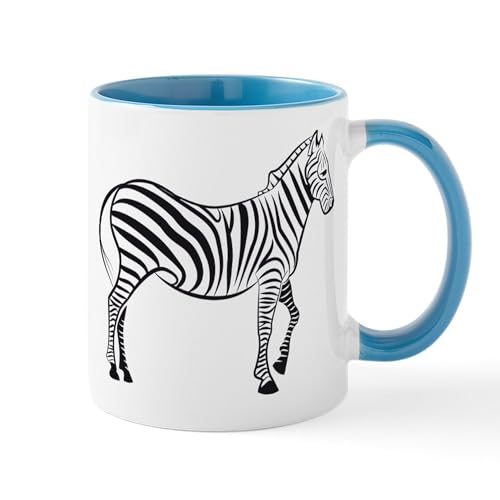 White/Blue Inside - Wild Zebra Mug