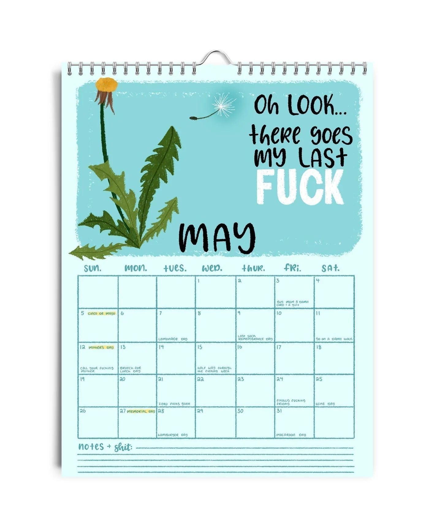 2025 Funny Sarcastic Wall Calendar Planner - Witty Office & Home Decor, Daily Planning, Novelty Note Pads - Perfect for Work Desks, Gift Ideas & Humorous Organization