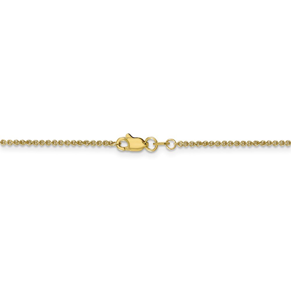 10K Solid Gold 1.5mm Cable Chain Anklet Bracelet for Women - Dainty Foot Jewelry for Beach, Wedding & Everyday Wear