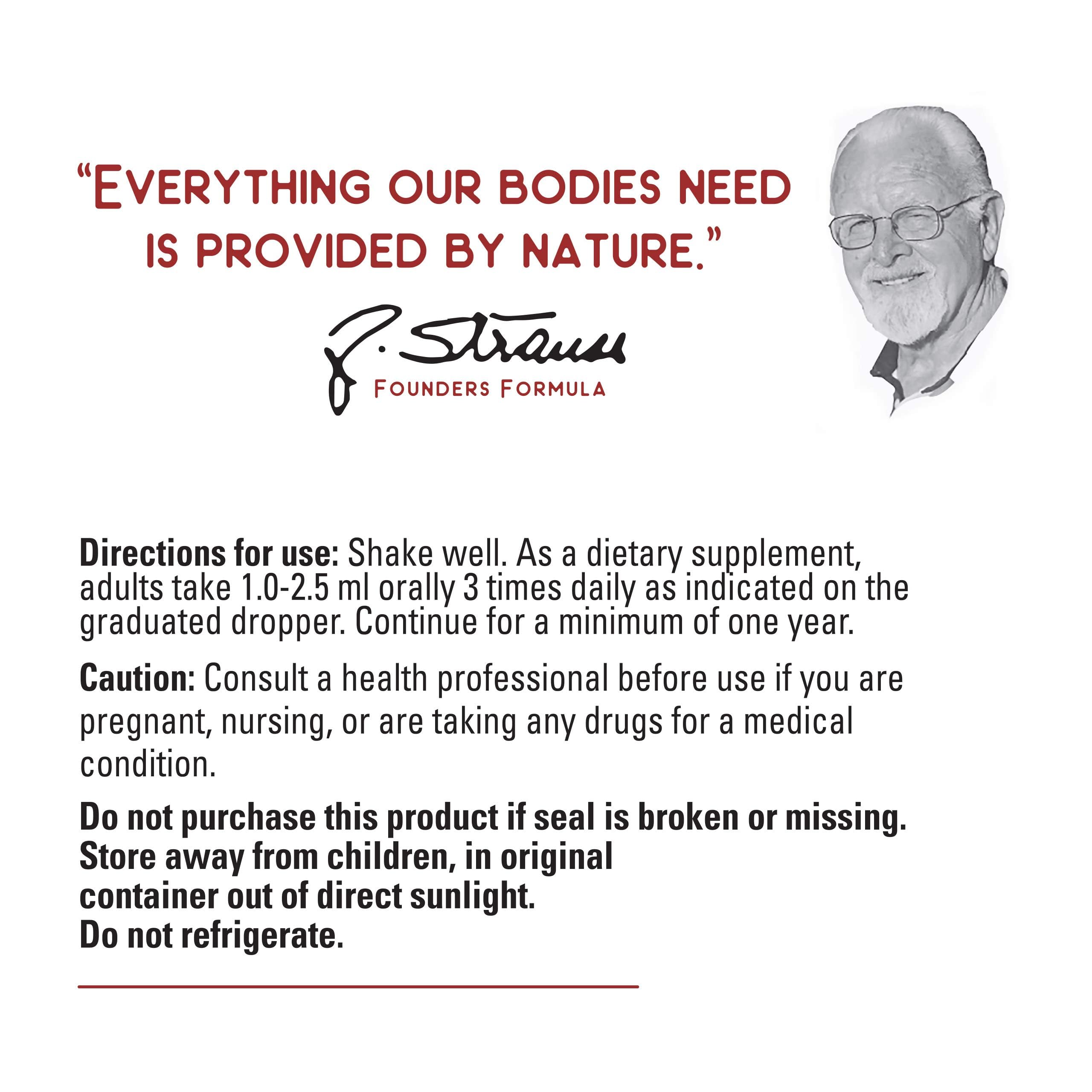 Strauss Naturals Heart Drops - Natural Mistletoe & Aged Garlic Extract Supplement for Cardiovascular Support - Vegan, Non-GMO, Cinnamon Flavored Heart Health Drops (225ml) - Supports Healthy Blood Pressure & Circulation for Active Lifestyles