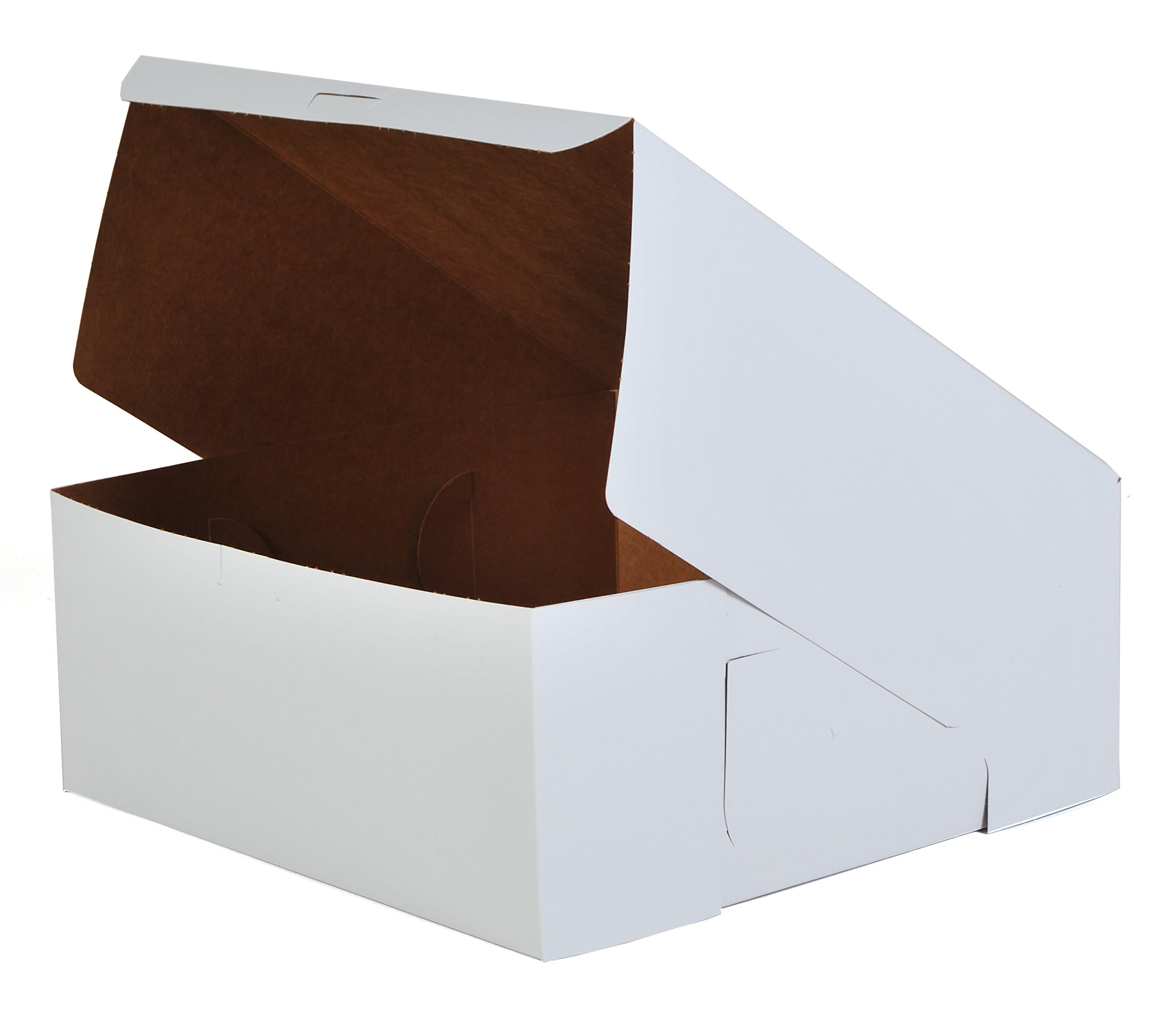 SCT 12x12x5 Inch White Bakery Boxes - 100 Pack, Non-Window One-Piece Paper Cake Boxes for Cupcakes, Donuts, Cookies & Pastries - Perfect for Bakeries, Catering & Party Dessert Display