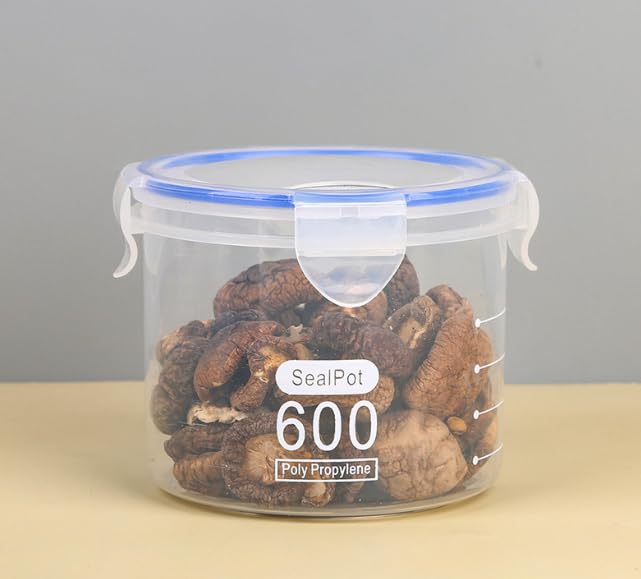 ASEANAO 600ML Overnight Oats Containers with Lids - Airtight Plastic Storage Jars for Cereal, Milk, Oatmeal & Dry Food - Perfect for Meal Prep, Office Lunch & Healthy Breakfast On-The-Go