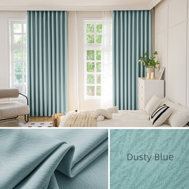 Eliza Chenille Jacquard Blackout Thermal Custom Curtains - Energy Efficient Room Darkening Window Drapes for Bedroom, Living Room & Home Theater