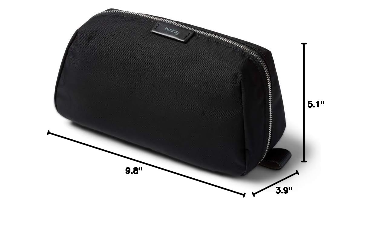 Bellroy Toiletry Kit Plus - Premium Travel Cosmetic Bag for Men & Women | Water-Resistant Organizer for Toiletries, Makeup & Shaving Essentials | Perfect for Air Travel, Camping & Gym