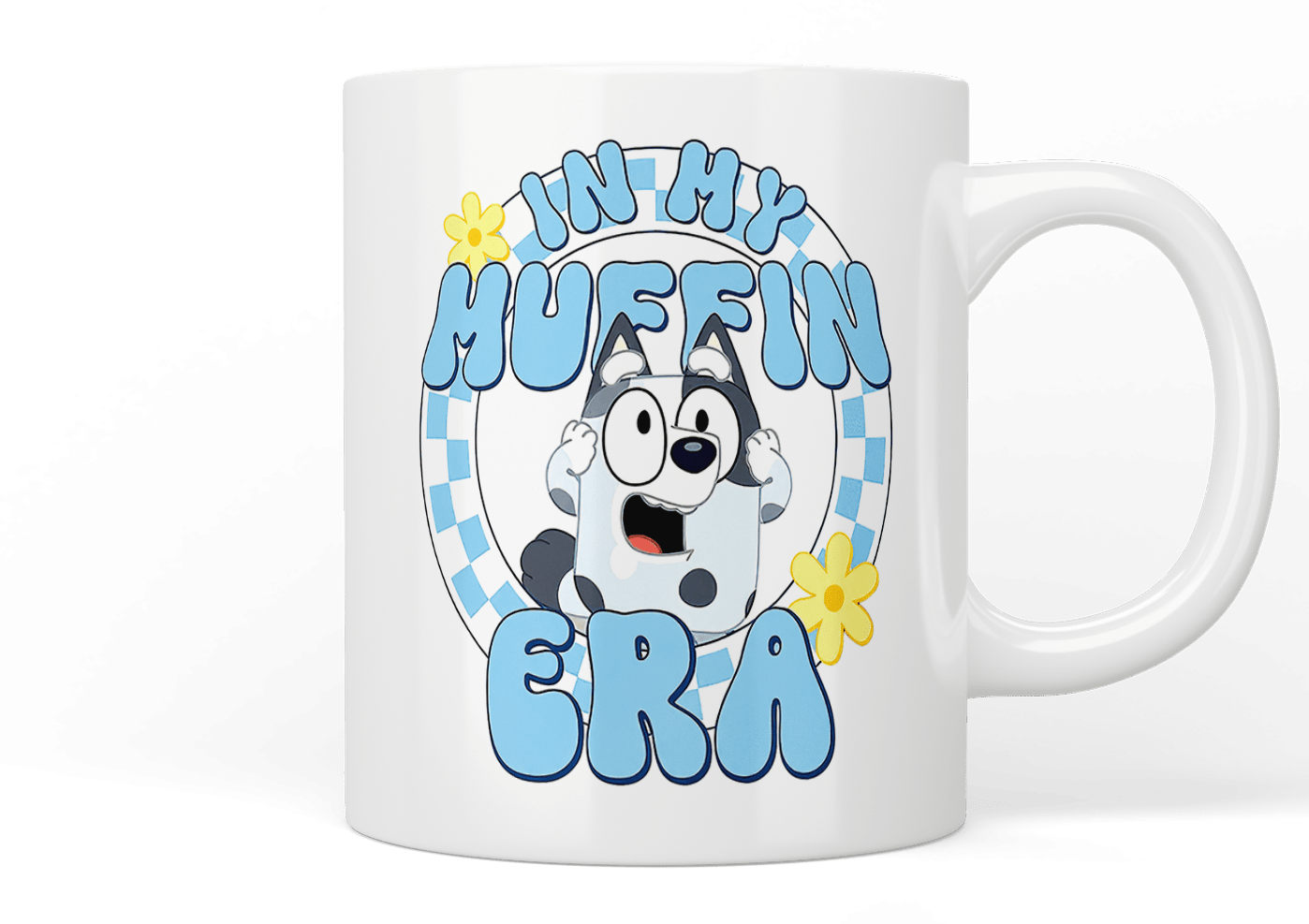 Bluey: In My Muffin Era Ceramic Mug - Cute Cartoon Coffee Cup for Kids & Adults - Perfect for Tea, Hot Chocolate & Office Use