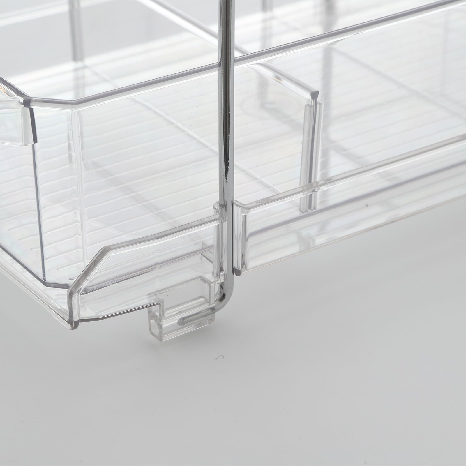 Stackable Acrylic Storage Box - Transparent Pantry Organizer for Kitchen & Table