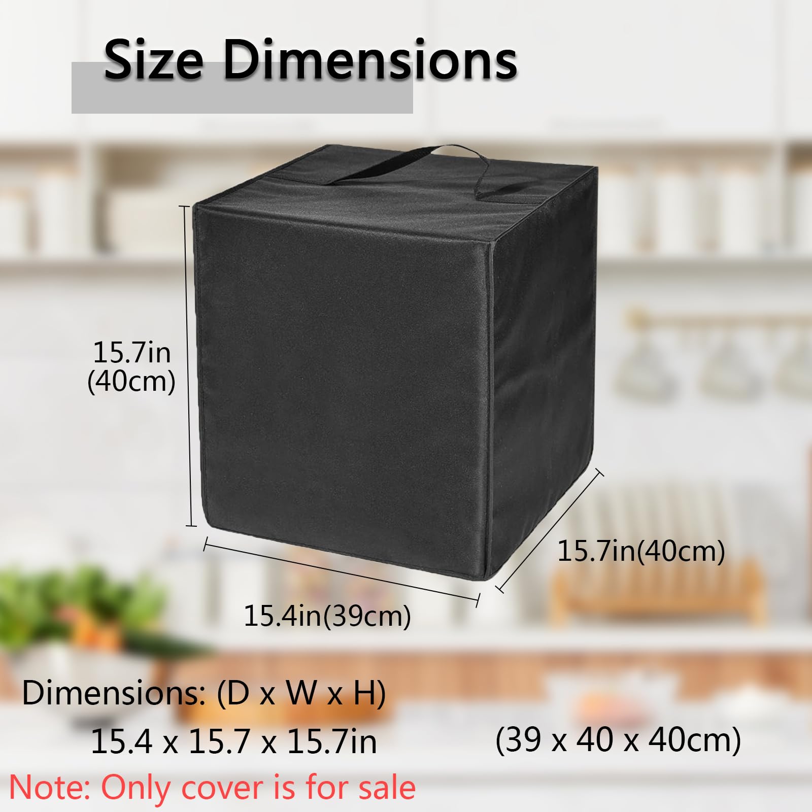 Heavy Duty Waterproof Dust Cover for BLACK+DECKER Cocktail Maker Machine BEHB101 - Heat-Resistant Protective Case for Drink Maker - Perfect for Home Bars, Parties & Kitchen Storage (Black)