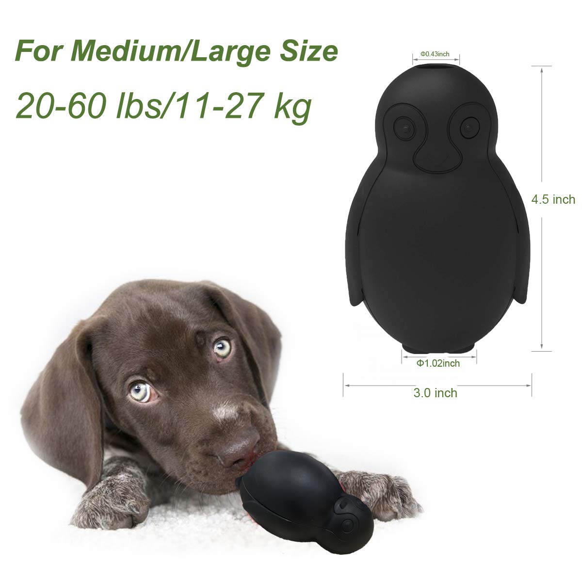 GUCHO Freezable Chew Toy for Dogs - Stuffable Treat Dispensing Puzzle Game, Natural Rubber Interactive Pet Toy for Small Medium Large Breed Puppies (Beef Flavor) - Perfect for Teething, Training & Playtime Fun