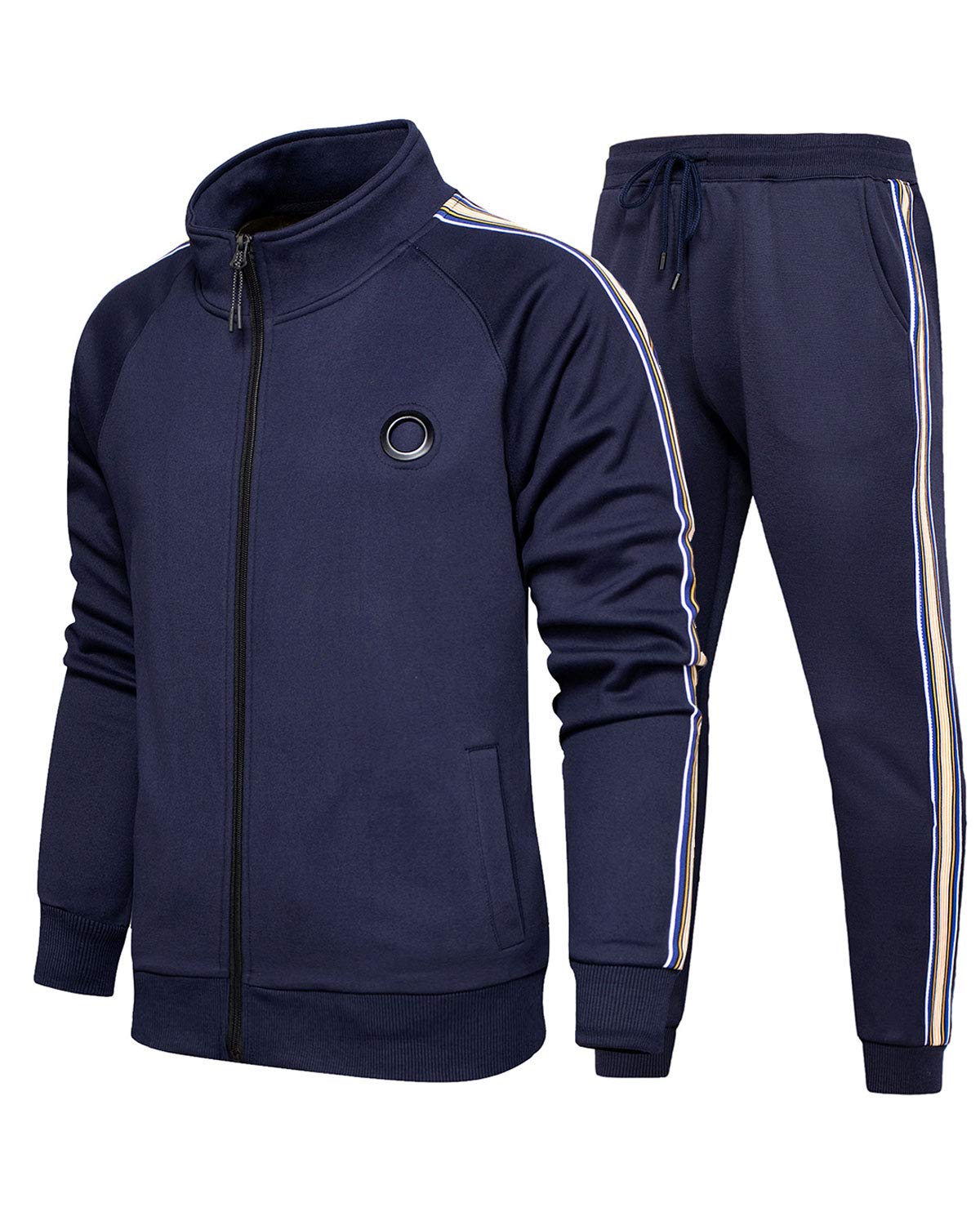 Aeneontrue Men's 2-Piece Casual Tracksuit Set - Lightweight Jogging Sweatsuit for Fitness, Gym & Athletic Sports | Perfect for Running, Workouts & Lounge Wear