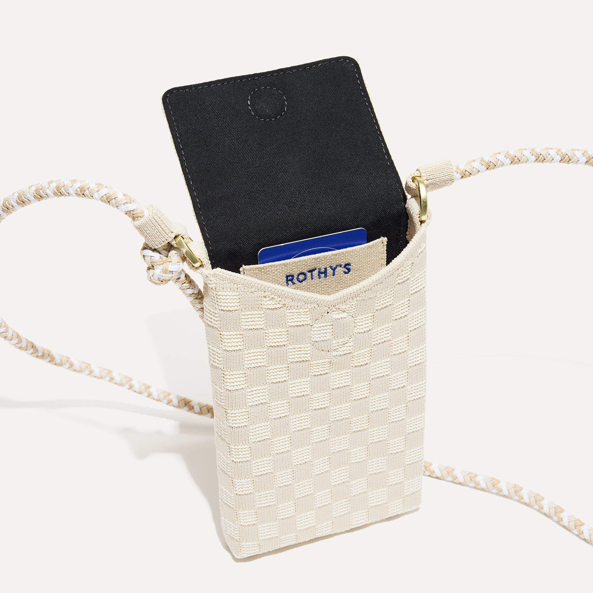 Stylish White Sand Phone Crossbody Bag - Perfect for Travel, Shopping & Everyday Use