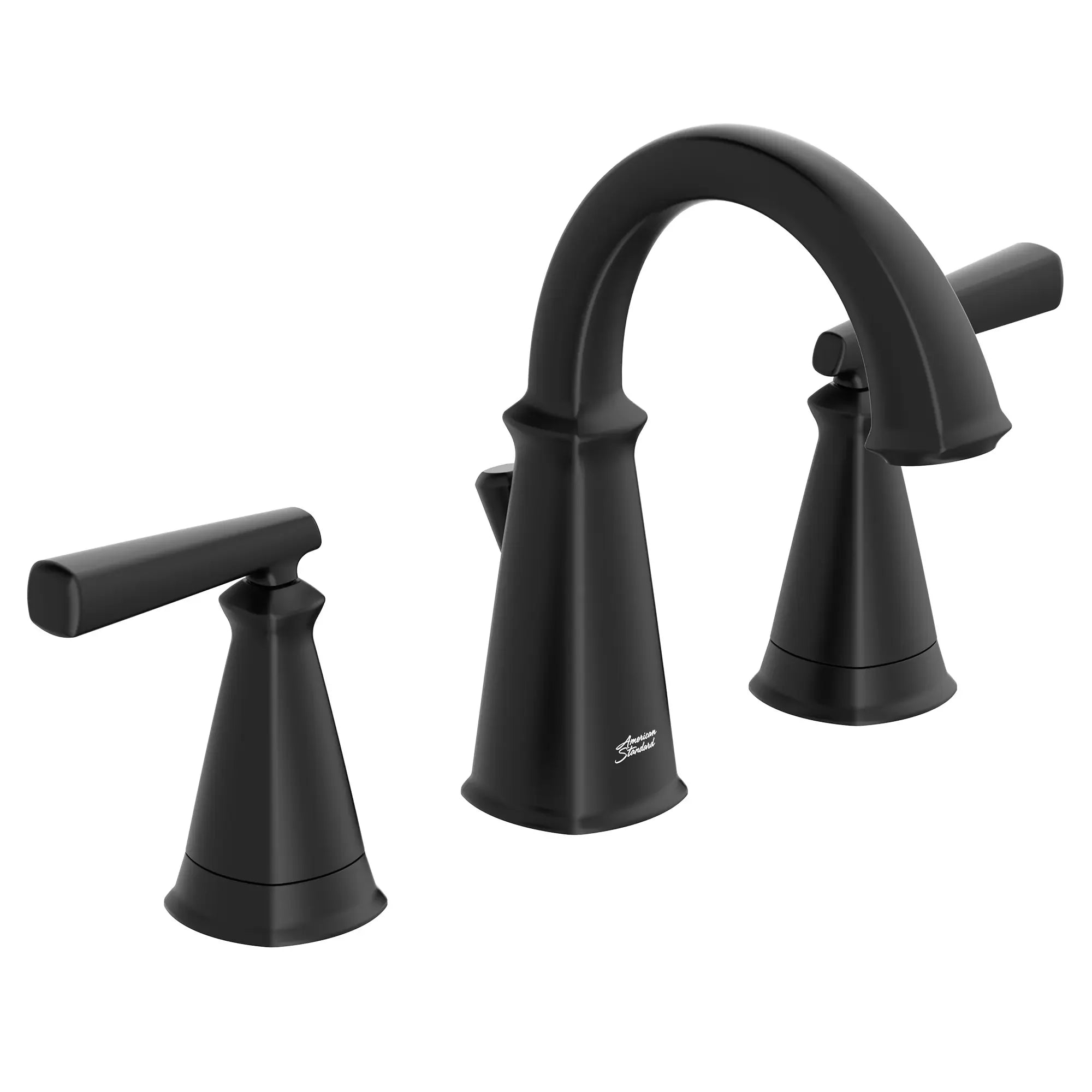 Edgemere® 8 Inch Widespread 2 Handle Bathroom Faucet - 1.2 GPM Low Flow, 4.5 L/min Water Saving - Brushed Nickel Lever Handles - Perfect for Modern Bathroom Vanities and Powder Rooms