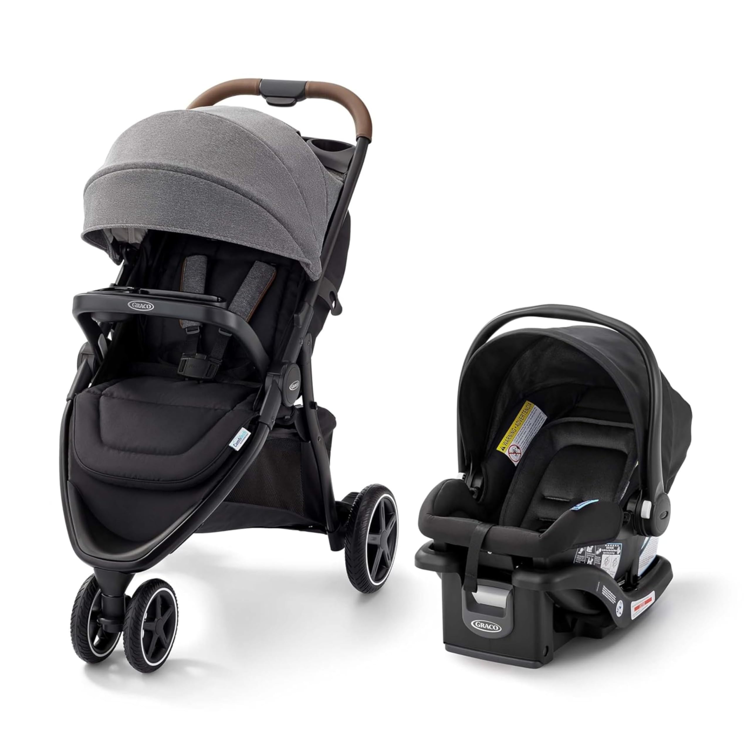 Graco Outpace LX All-Terrain Travel System with SnugRide 30 Lite Infant Car Seat - Lightweight Stroller & Car Seat Combo for Newborns | Durable Baby Gear for Outdoor Walks, Shopping & Travel