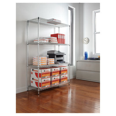 Alera® NSF Certified 4-Tier Industrial Wire Shelving Unit - 48