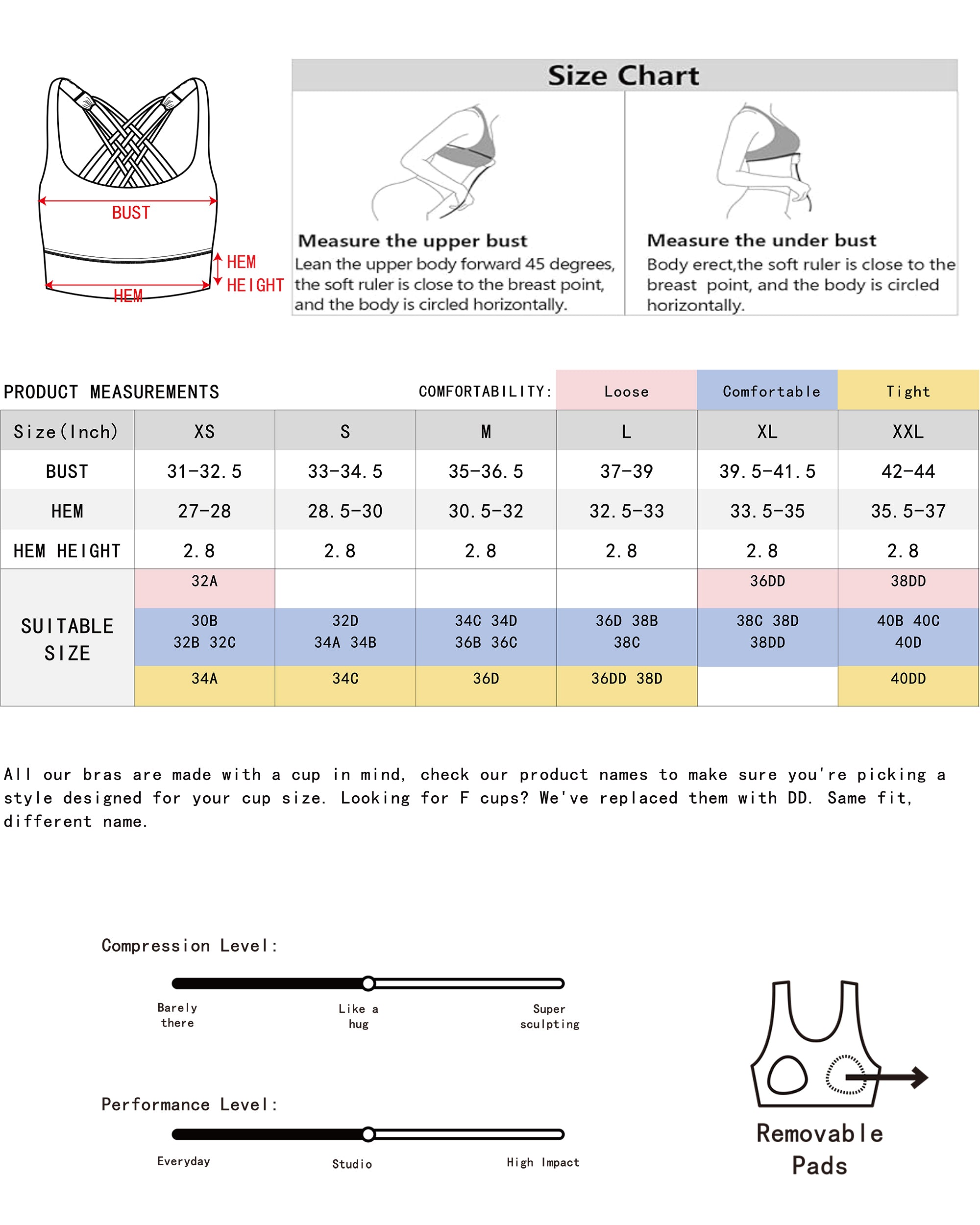 Medium Support Free To Be Sport Bra 77889B - High-Quality Women's Workout Bra for Yoga, Running & Gym