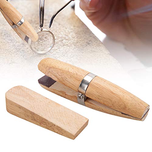 Professional Wooden Jewelry Ring Clamp - Bench Jewelers Holder Tool for Jewelry Making, Sizers & Mandrels - Perfect for Crafting, Repairing, and Adjusting Rings & Jewelry