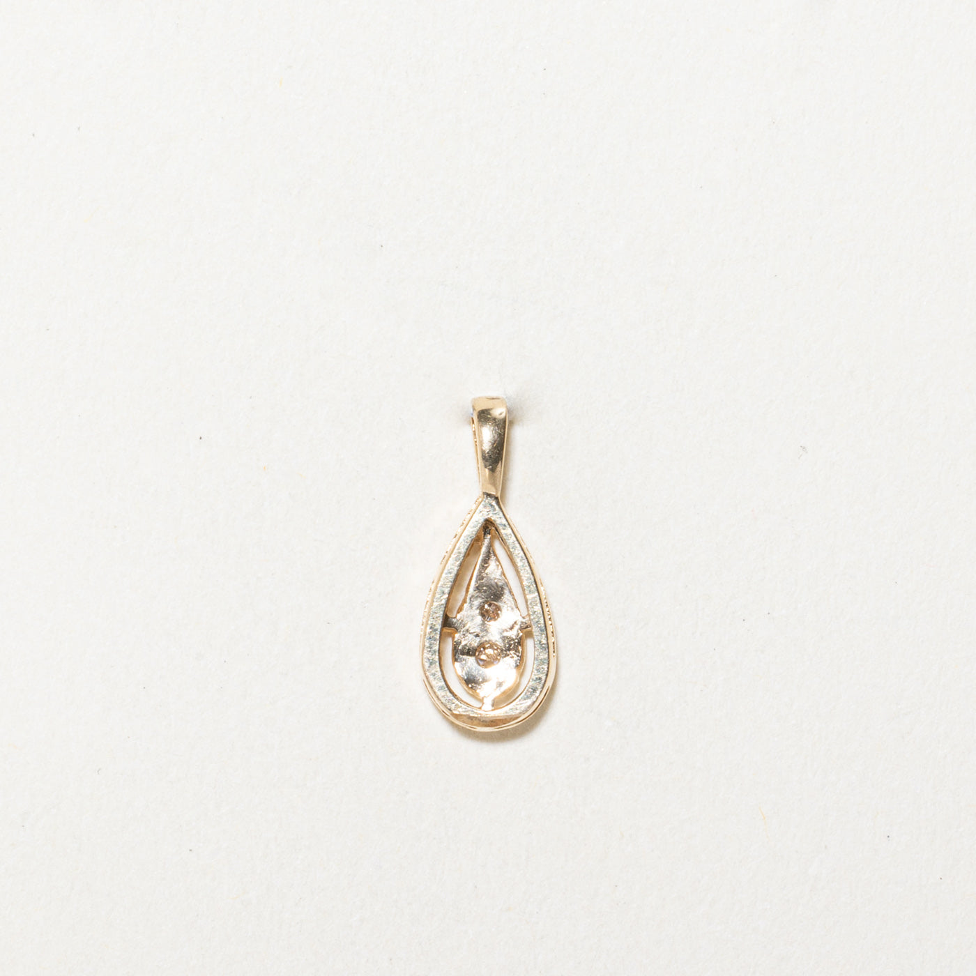 0.03ctw Diamond Pear Shaped Drop Pendant Necklace for Women - Elegant Dangling Jewelry Gift for Birthday, Anniversary & Special Occasions