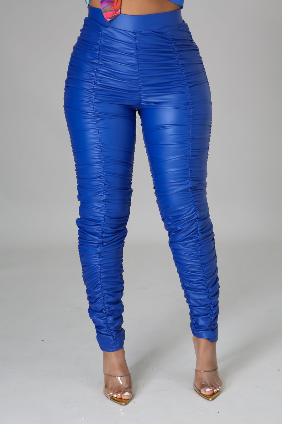 Adrienne Women's High-Waisted Royal Blue Pants - Comfortable Stretch Work Pants for Office, Business Casual & Everyday Wear