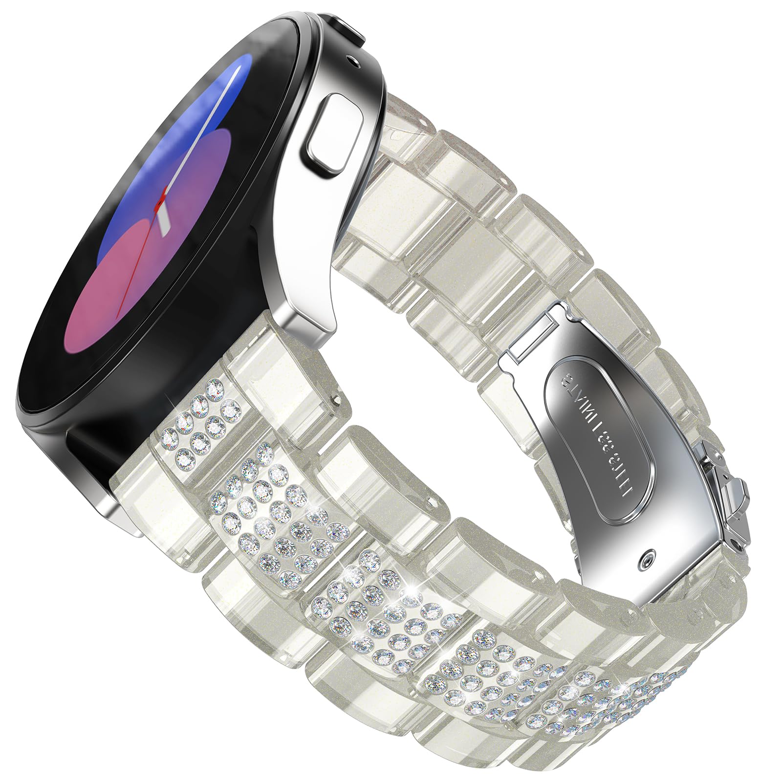 Lightweight Galaxy Watch 7 Band for Women - Compatible with Galaxy Watch 4/5/6/6 Classic/5 Pro/FE - Soft Silicone Wristband Bracelet for Workout, Running & Everyday Wear