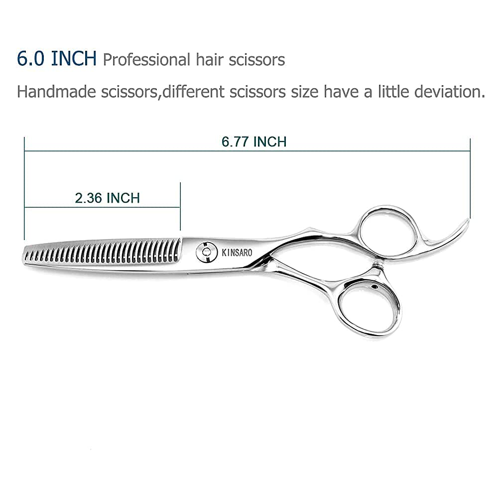 Professional 6 Inch Barber Scissors Set - 440C Stainless Steel Hair Cutting Shears & Thinning Scissors for Salon & Home Use | Precision Hairdressing Tools for Stylists & DIY Haircuts