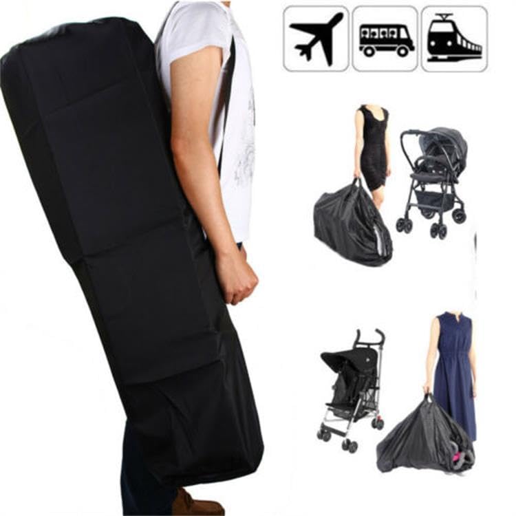 Lightweight Waterproof Pram Travel Bag with Drawstring Closure & Adjustable Lock - Airplane Approved Stroller Storage for Baby Umbrella Strollers | Perfect for Air Travel, Road Trips & Daily Use