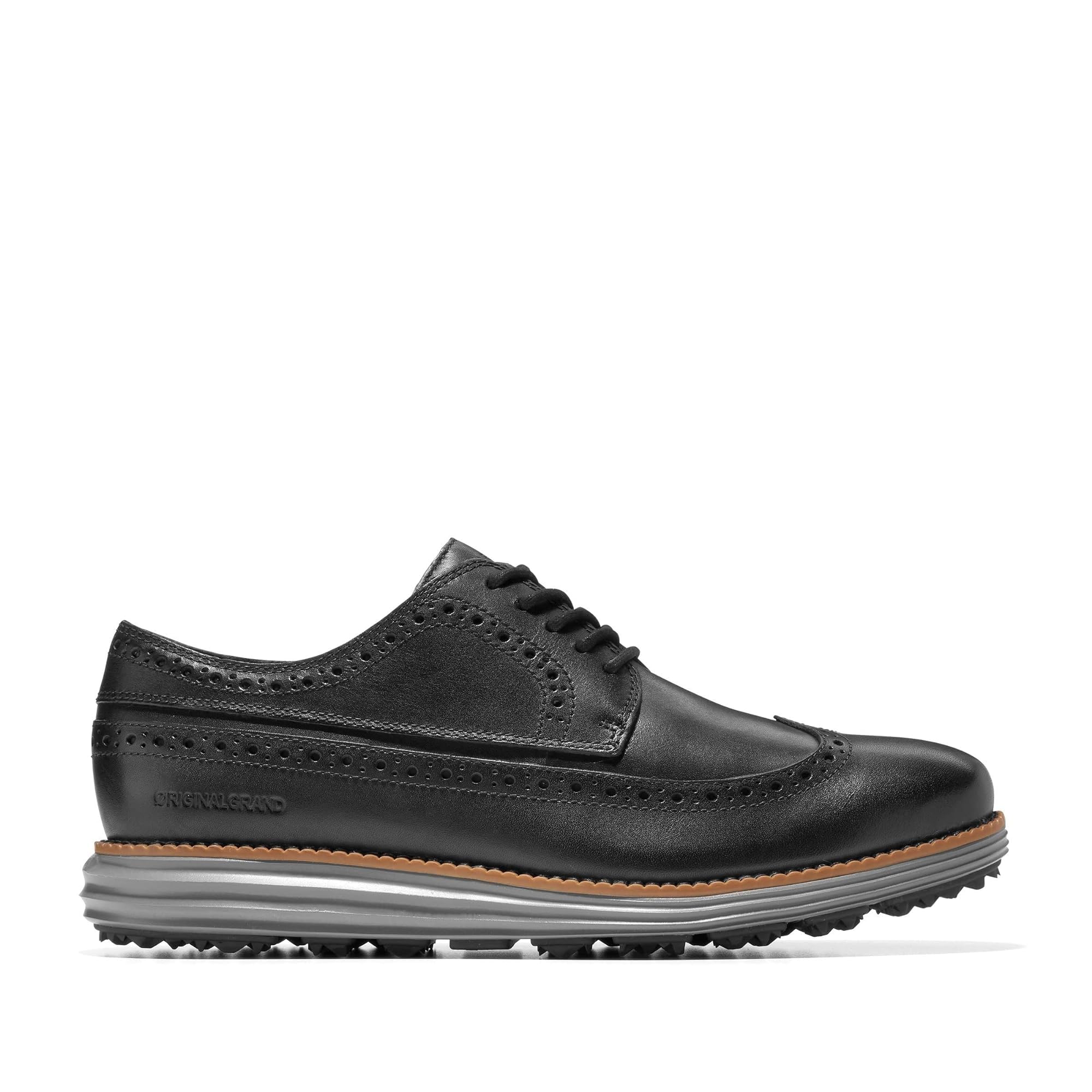 Cole Haan Men's OriginalGrand Wingtip Golf Oxford Shoes – Classic Comfort & Style for Golf, Business & Casual Wear