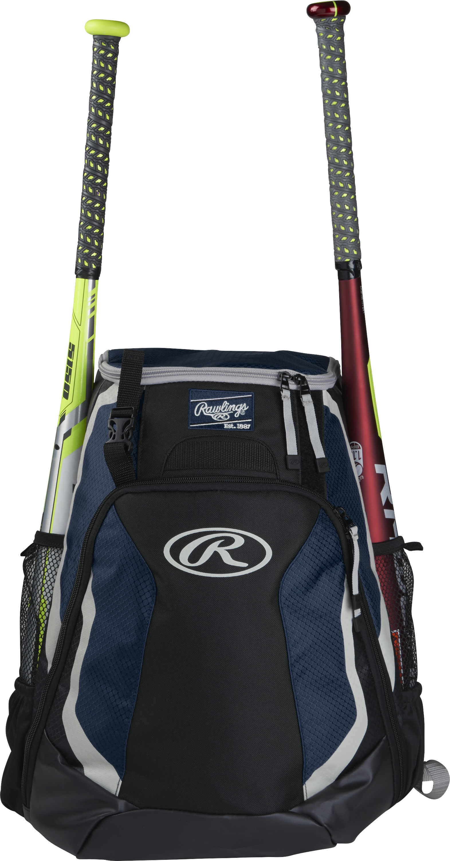 Rawlings R500 Baseball Backpack for Players - Durable Sports Bag for Training, Games & Travel | Perfect for Baseball, Softball & School Use