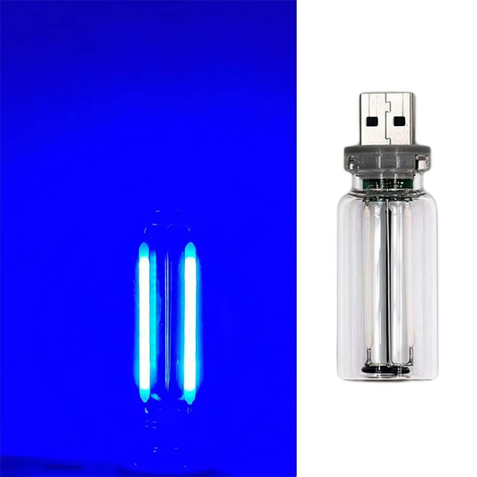 Touch Control LED Night Light for Cars - Retro USB Car Interior Atmosphere Lamp with Dimmable Brightness, Plug-in USB Charging Port | Perfect for Night Driving, Car Decor & Ambient Lighting