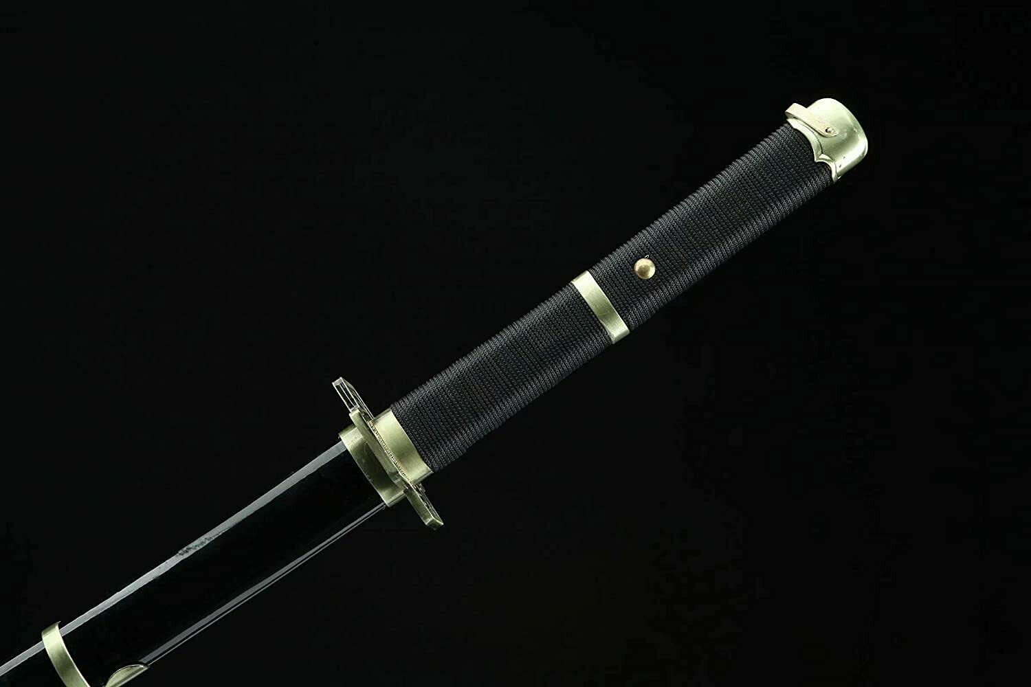 Handmade One Piece Roronoa Zoro Katana - Japanese Anime Cosplay Samurai Sword with Purple Blade | YAMA ENMA Replica | Perfect Gift for Men & Women | Collectible, Display, and Cosplay Accessory