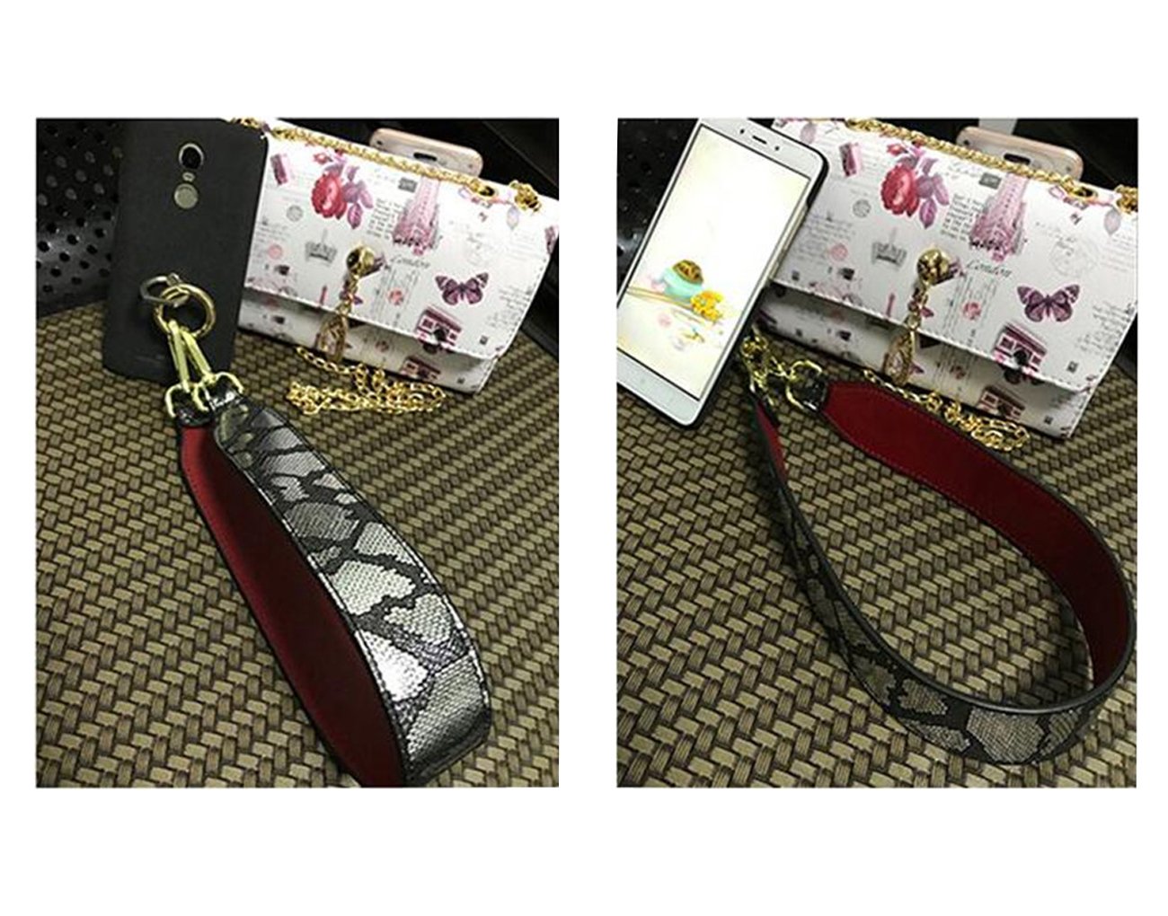 Simple Style Short Non-Adjustable Replacement Handbag Strap - PU Leather Shoulder Strap for Purses & Bags (Pink) | Perfect for Everyday Use, Shopping & Travel Accessories
