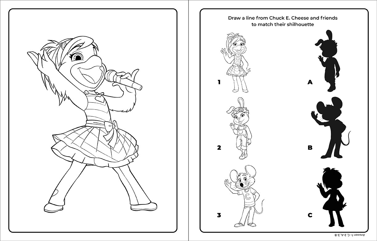 Chuck E. Cheese & Friends Coloring and Activity Book for Kids - Fun Educational Games, Puzzles & Art Activities for Birthday Parties & Family Time